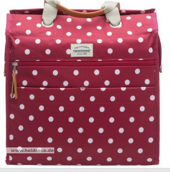 New Looks Shippingtasche Lilly rot-punkte 18L.
